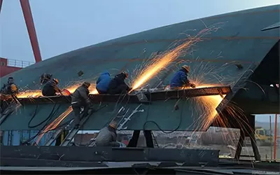 Slijpschijf voor scheepsbouw