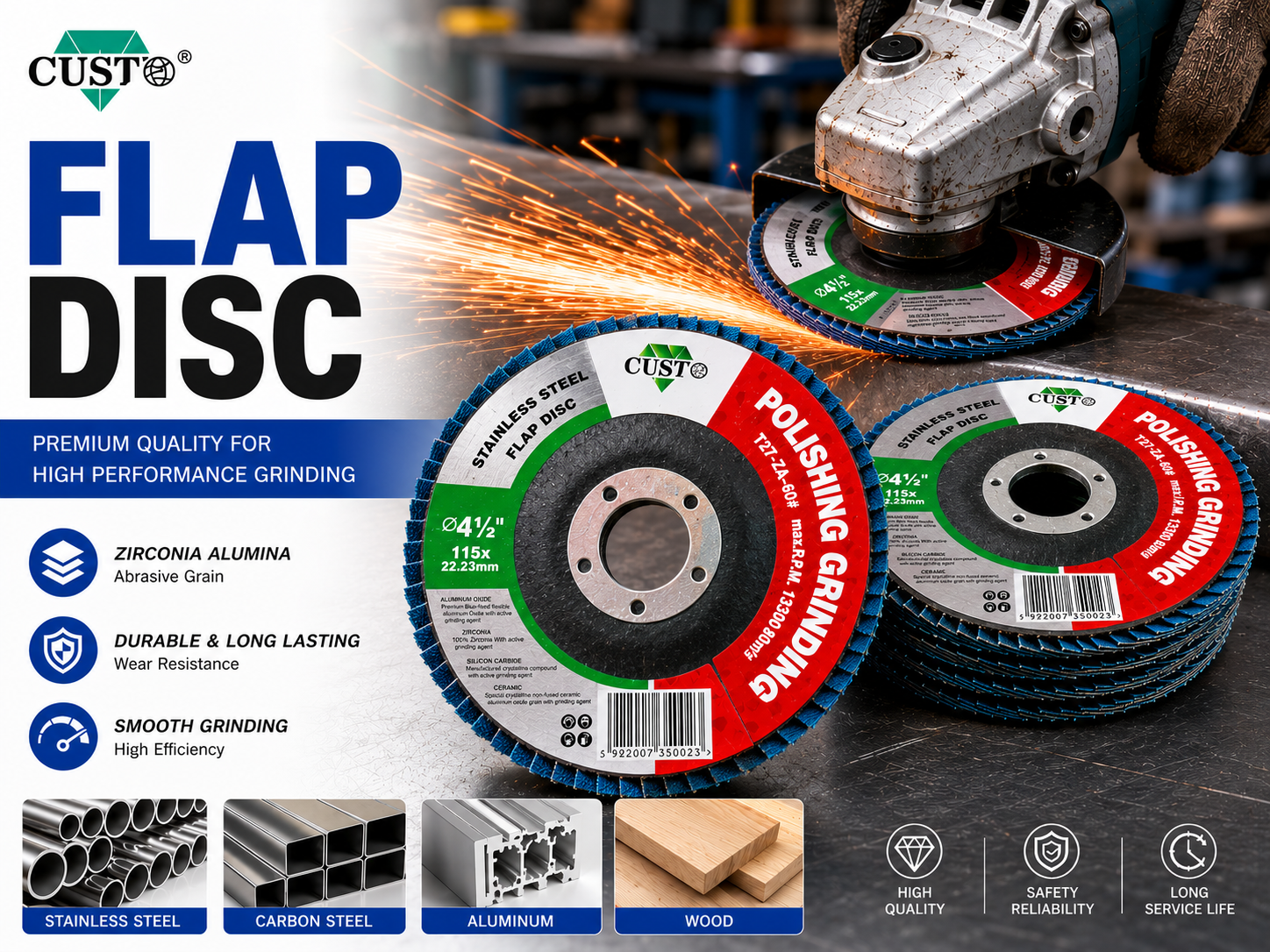 ALUMINIUM Flap Wheel 10